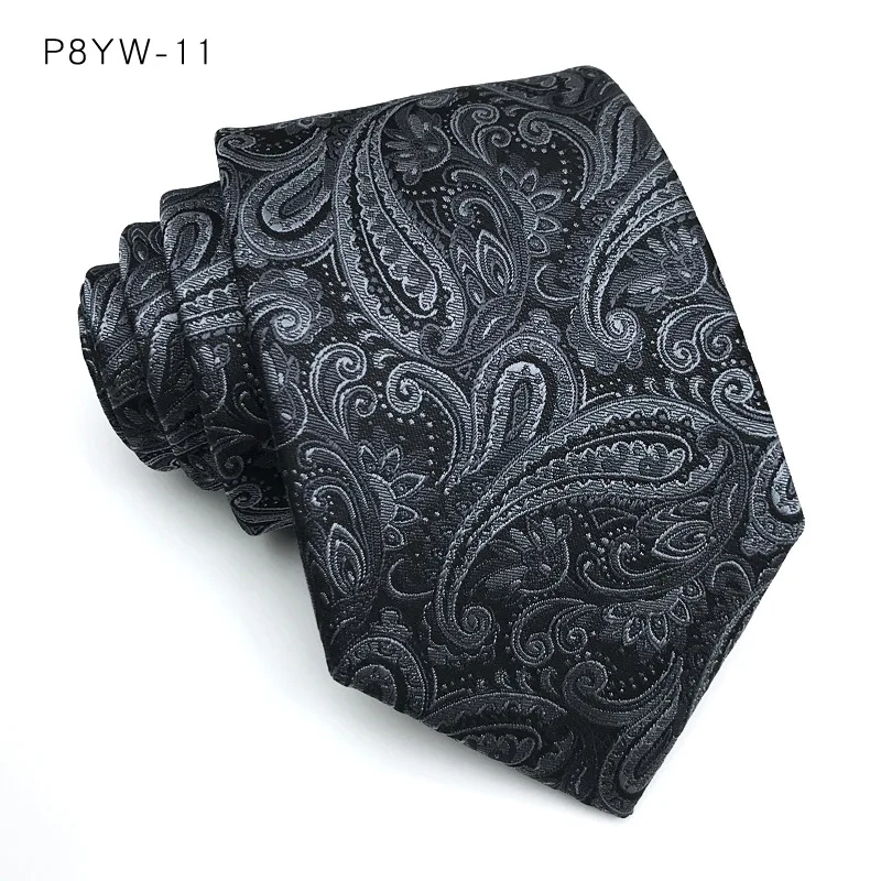 Luxury Mens Necktie Stripes Plaid Floral 8CM Ties For Man Groom Jacquard Woven Neck Tie Business Wedding Party Accessories