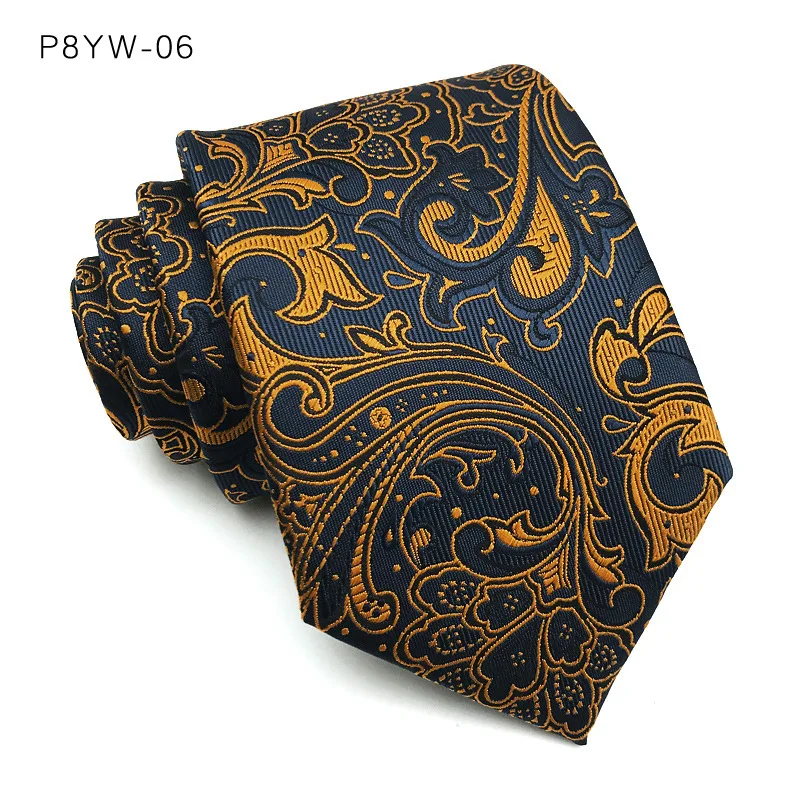 Luxury Mens Necktie Stripes Plaid Floral 8CM Ties For Man Groom Jacquard Woven Neck Tie Business Wedding Party Accessories
