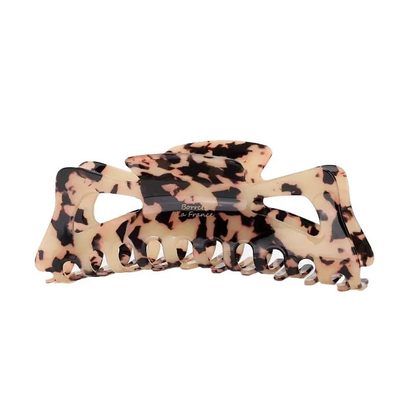 13CM Large Butterfly Knot Hollow out Hair Claw Retro Imitation Acetate Hair Clip for Women Big Volume Shark Clamp Hair Accessor