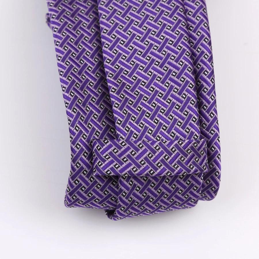 New 8CM Mens Tie Necktie Polka Dot Solid Ties For Man Groom Groomsman Jacquard Woven Ascot Neck Tie Formal Business Party