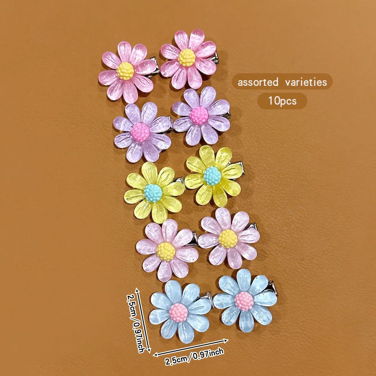 10 cute and sweet flower hair clips suitable for daily use as hair accessories