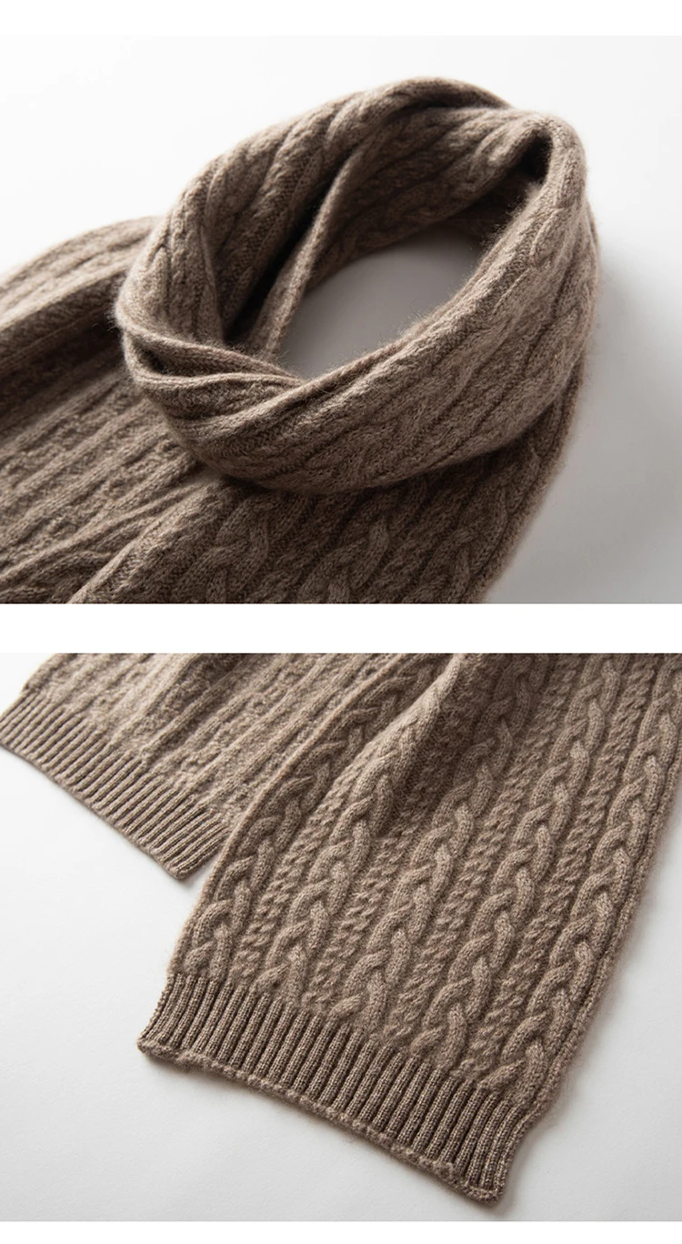 Winter 100% Cashmere Knitted Scarf For Kids Neckerchief Autumn Boys Girls Warmer Neck Scarf Soft Cashmere Children´s Scarves New
