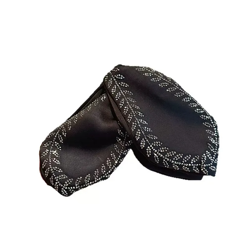1pc Design sense, leaf, wheat ear, shark clip, satin, sparkling diamond, temperament, grip, clip, hair, grip