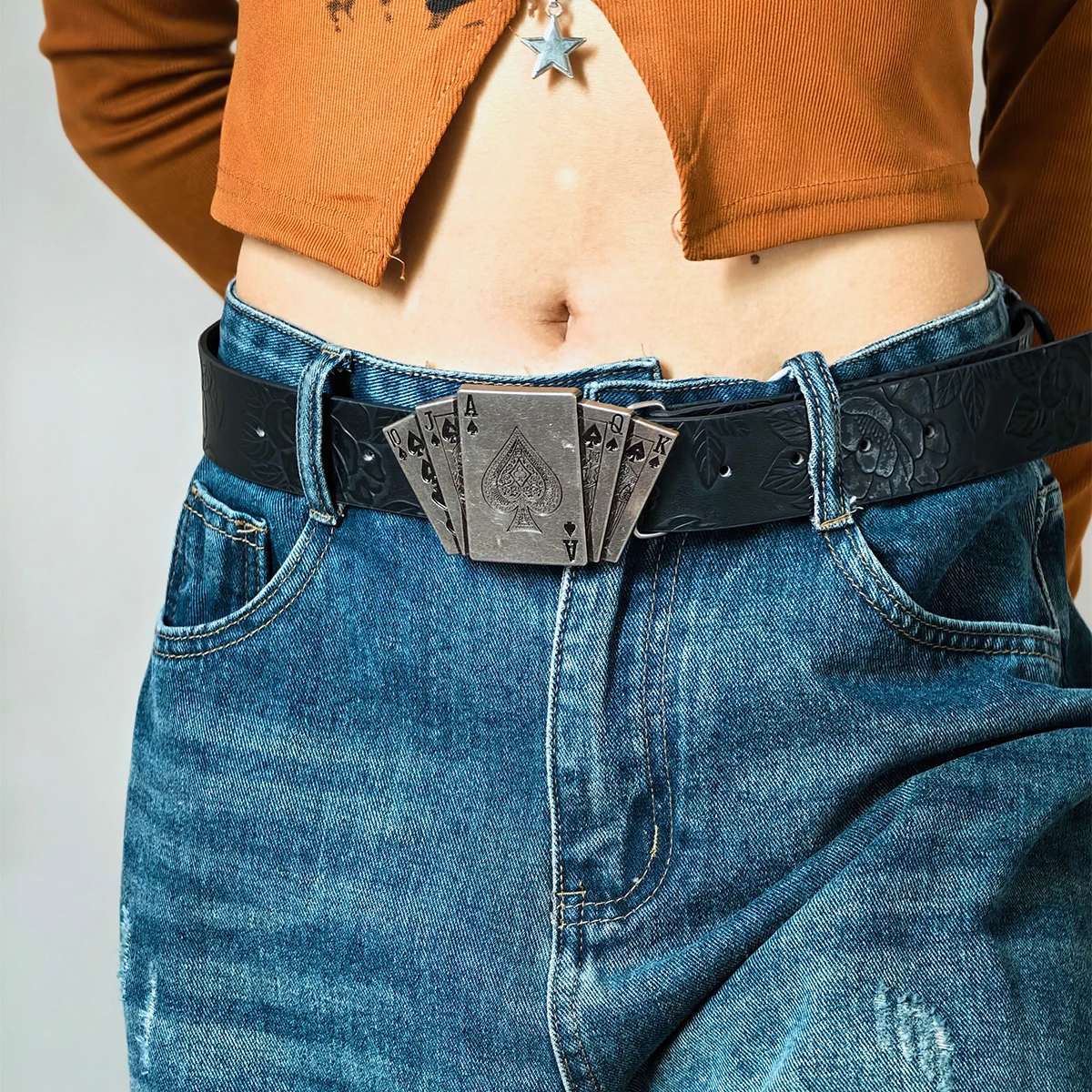 New Retro Men's Belt Bohemian Style Belt Fashion Personalized Belts For Men Women Punk Rock Y2K Waistband For Pants and Jeans