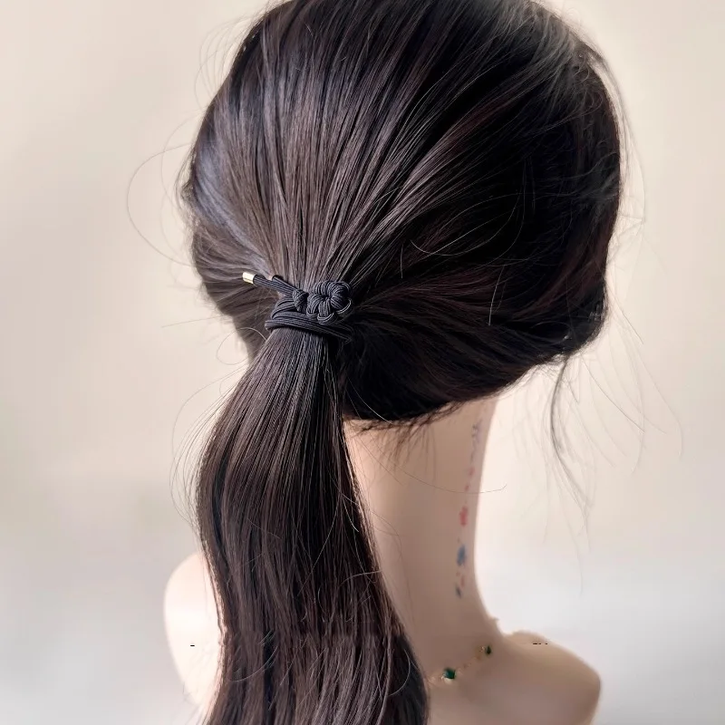 5PC Good Soft Black Brown High Elasticity Hair Ties Rope for Women Girls Ponytail Holder Korean Hair Accessories