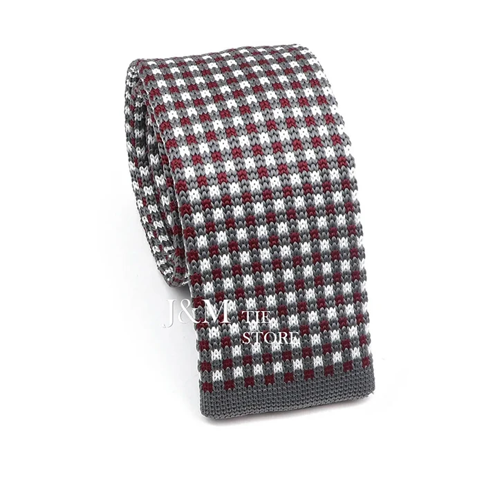 New Knit Ties For Men Casual Skinny Pink Blue Necktie Boys Girls Party Knitted Striped Neck Tie Wedding Groom Necktie Neck Wear