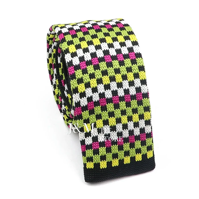 New Knit Ties For Men Casual Skinny Pink Blue Necktie Boys Girls Party Knitted Striped Neck Tie Wedding Groom Necktie Neck Wear