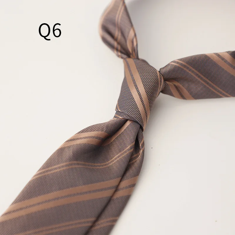 2025 Luxury 7cm Brown Neckties Adult Autumn Winter Fashion Formal Block Striped Paisley Neck Ties Wedding Suit Accessories Gift