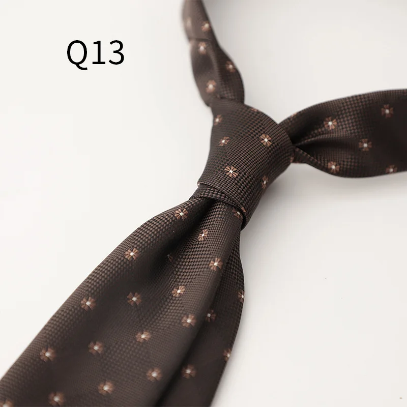 2025 Luxury 7cm Brown Neckties Adult Autumn Winter Fashion Formal Block Striped Paisley Neck Ties Wedding Suit Accessories Gift