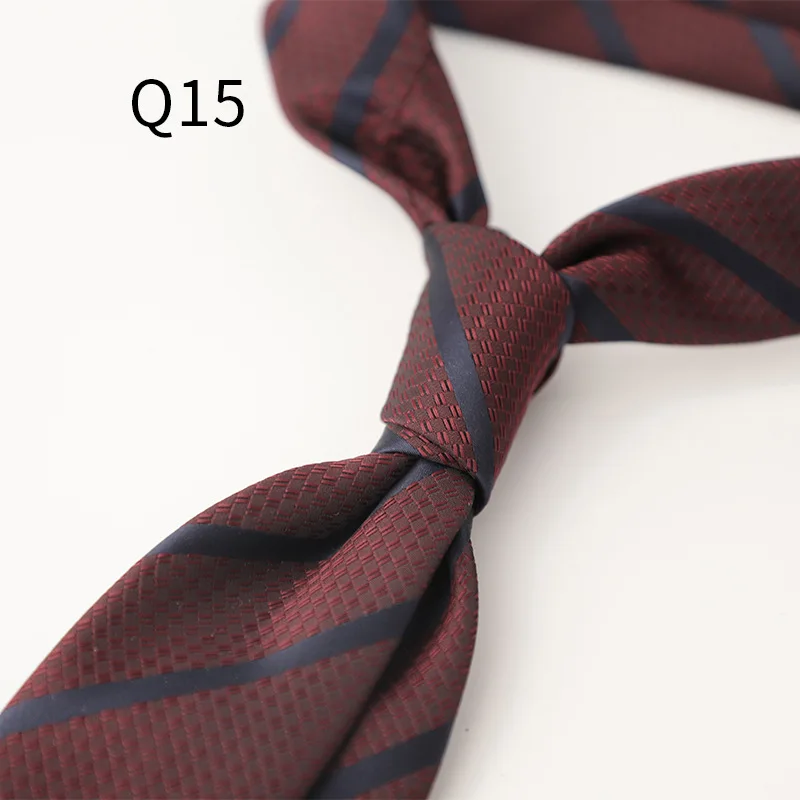 2025 Luxury 7cm Brown Neckties Adult Autumn Winter Fashion Formal Block Striped Paisley Neck Ties Wedding Suit Accessories Gift