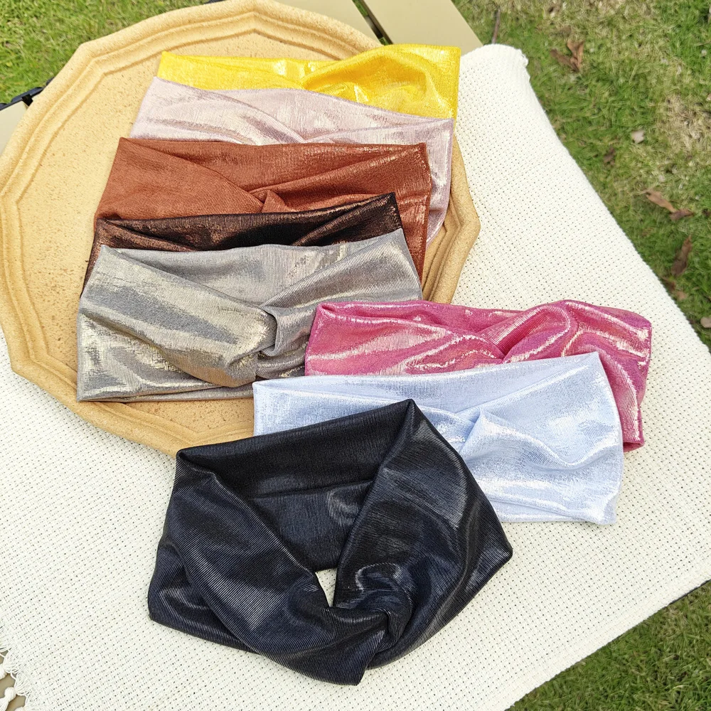 Turban Headbands Soft Twist Head Bands Headwraps Stretchy Non Slip Headband for Girls Women Yoga Workout Daily Hair Accessories