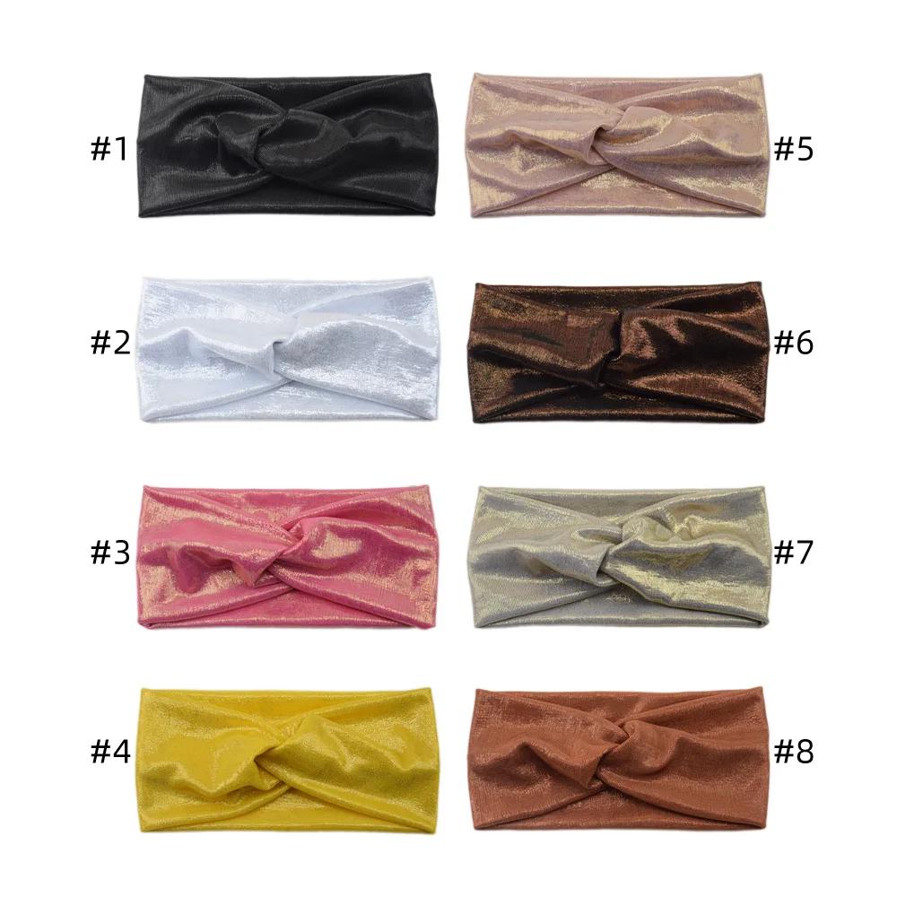 Turban Headbands Soft Twist Head Bands Headwraps Stretchy Non Slip Headband for Girls Women Yoga Workout Daily Hair Accessories