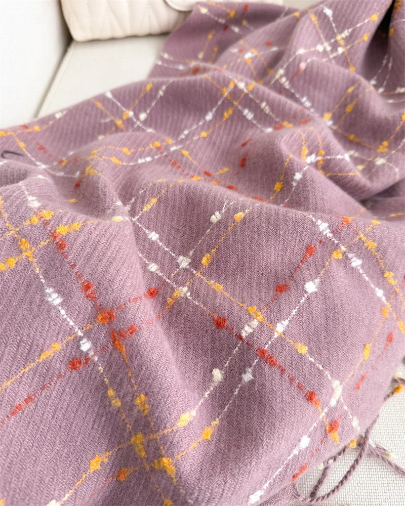 Luxury Brand Plaid Scarf Women Autumn Winter Women Warm Neckerchief Pashmina Lady Shawls and Wraps Casual Tassel Blanket Scarves