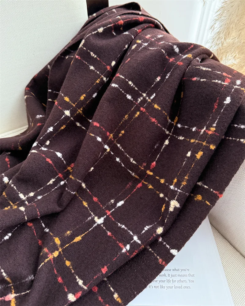 Luxury Brand Plaid Scarf Women Autumn Winter Women Warm Neckerchief Pashmina Lady Shawls and Wraps Casual Tassel Blanket Scarves