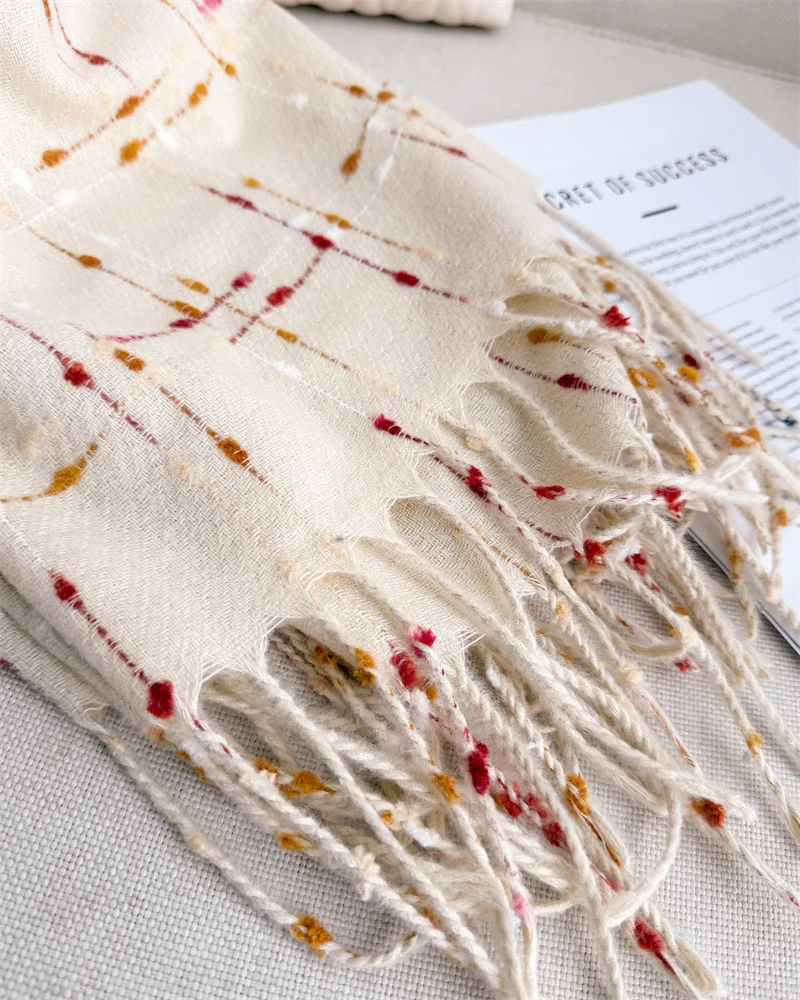 Luxury Brand Plaid Scarf Women Autumn Winter Women Warm Neckerchief Pashmina Lady Shawls and Wraps Casual Tassel Blanket Scarves