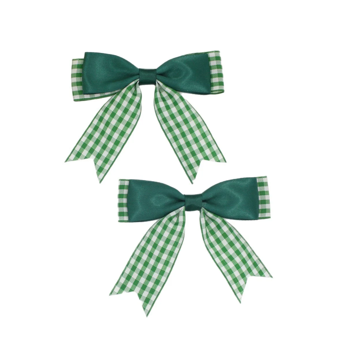 Cute British Style Plaid Bow Hairpins Children Girls Kids Hair Clips Barrettes Accessories Hairclip Headwear Headdress Ornament