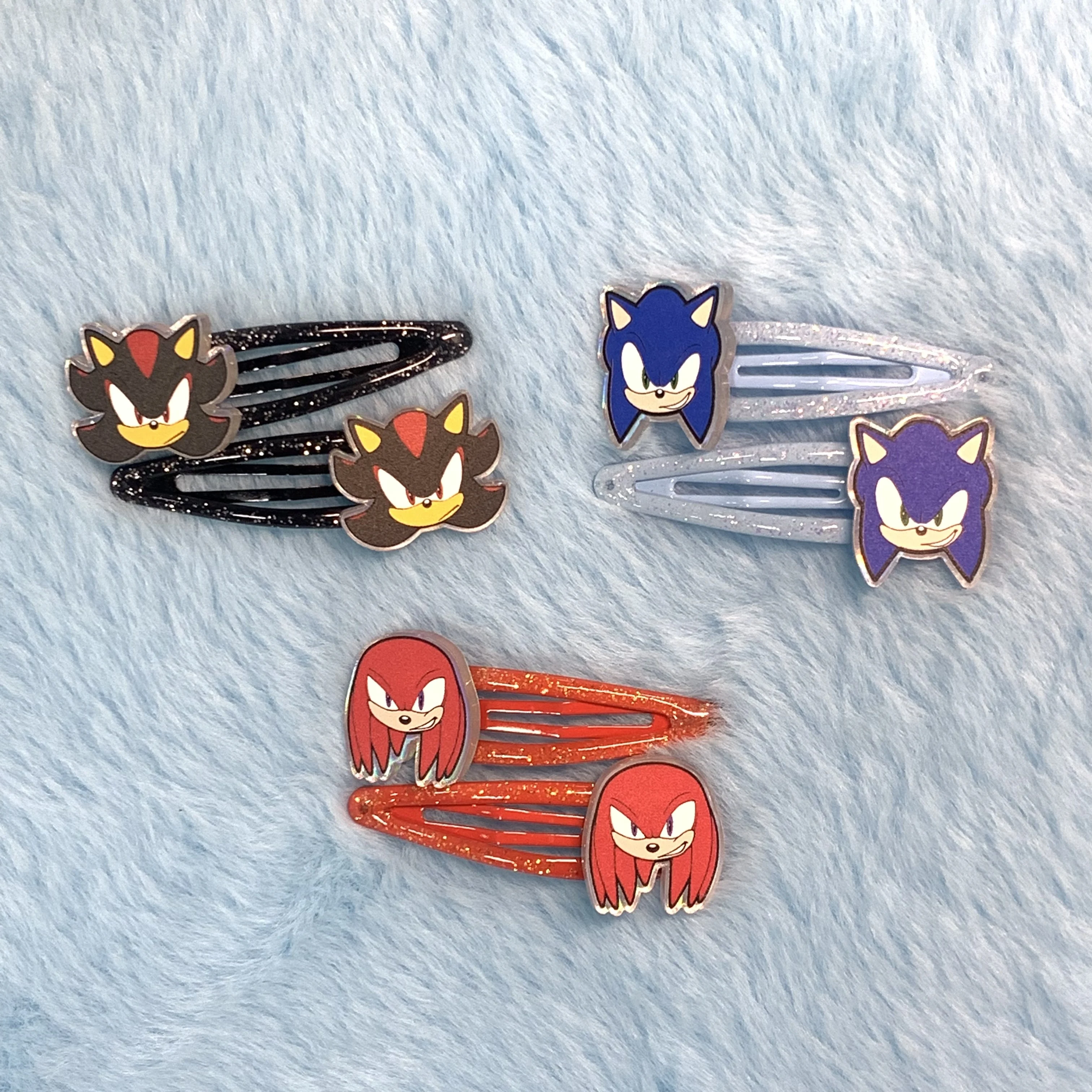 Colorful Animal hair clips with character designs 3 Styles. Glittery, cute for fans.Amazing Gift For Birthday,Daily Accessories
