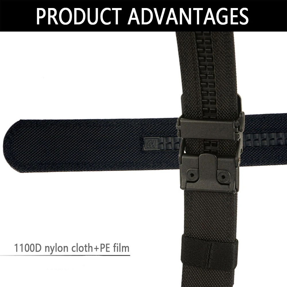 ALPTACTICS Hard Tactical Belt for Men and Women Metal Automatic Buckle Black Military Gun Belt Thick Nylon IPSC Waistband Girdle