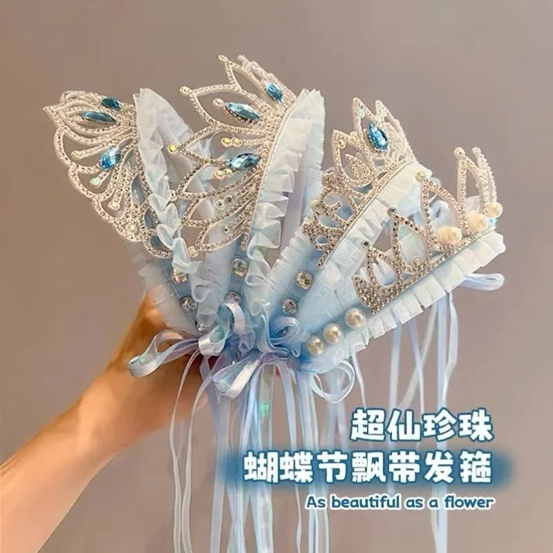 Princess Headband Children's Day Headband Crown Little Girl Hairpin Headband Birthday Hair Accessories