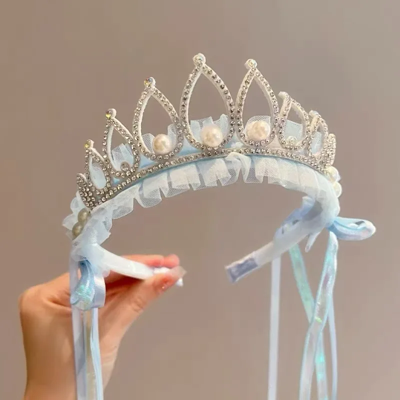 Princess Headband Children's Day Headband Crown Little Girl Hairpin Headband Birthday Hair Accessories