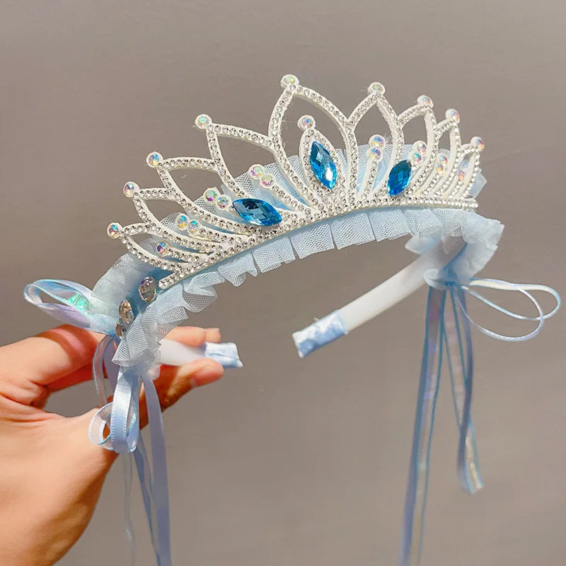 Princess Headband Children's Day Headband Crown Little Girl Hairpin Headband Birthday Hair Accessories