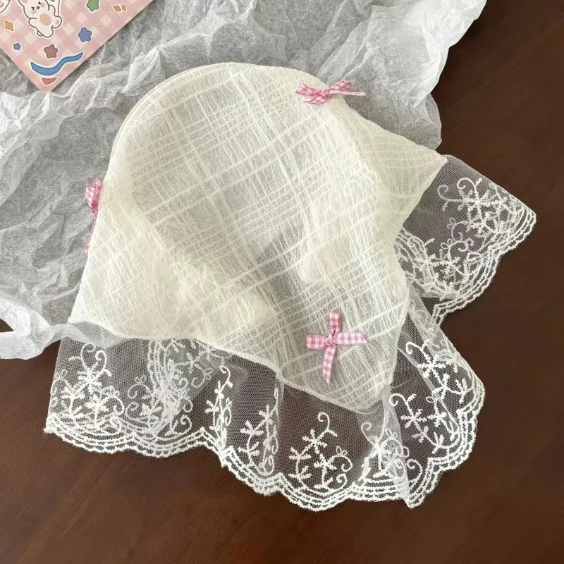 1Pc French Lace Headband Style Headscarf/headband Outdoor Dating,sweet and Elegant Style,easy To Wear,fashionable Versatile