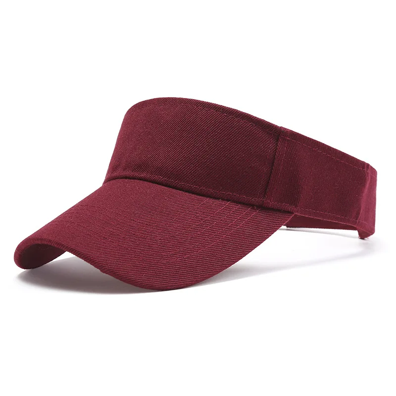 Outdoor Sports Hat Summer Sun Hat Men Women Cotton Adjustable Visor UV Protection Top Empty Solid Sport Tennis Golf Running Hat