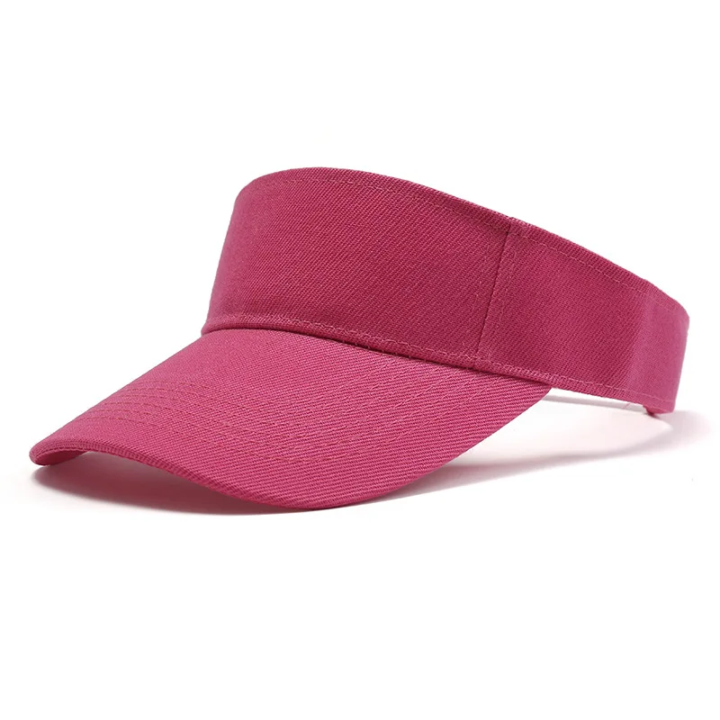 Outdoor Sports Hat Summer Sun Hat Men Women Cotton Adjustable Visor UV Protection Top Empty Solid Sport Tennis Golf Running Hat