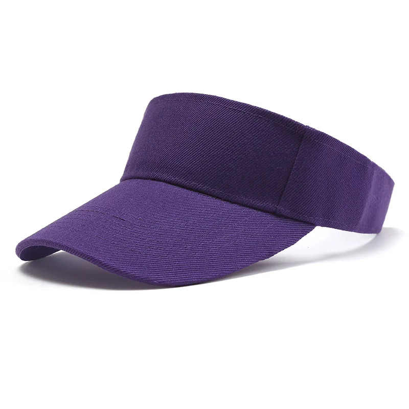 Outdoor Sports Hat Summer Sun Hat Men Women Cotton Adjustable Visor UV Protection Top Empty Solid Sport Tennis Golf Running Hat