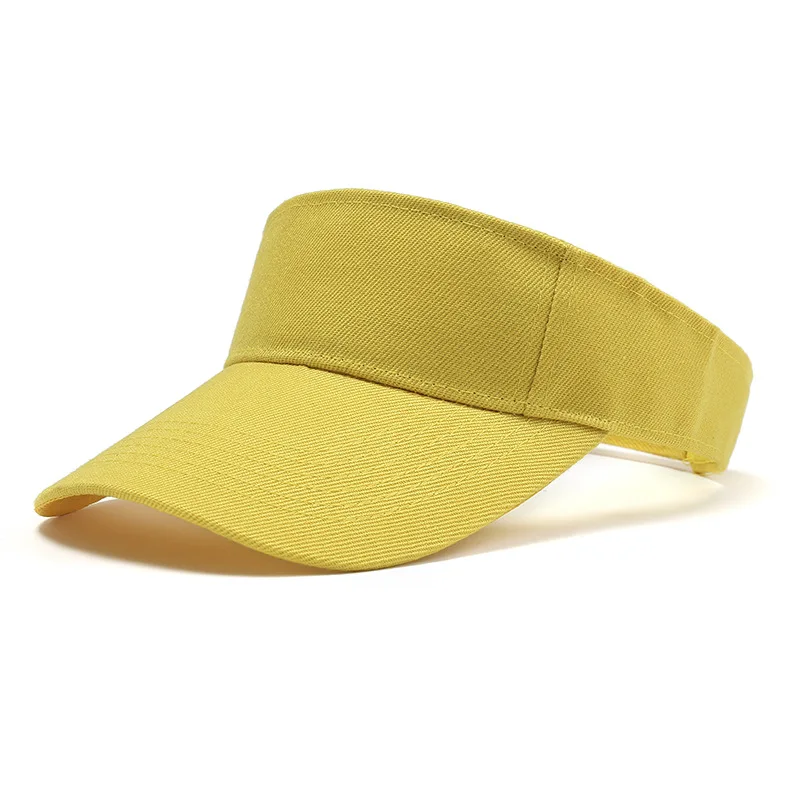 Outdoor Sports Hat Summer Sun Hat Men Women Cotton Adjustable Visor UV Protection Top Empty Solid Sport Tennis Golf Running Hat