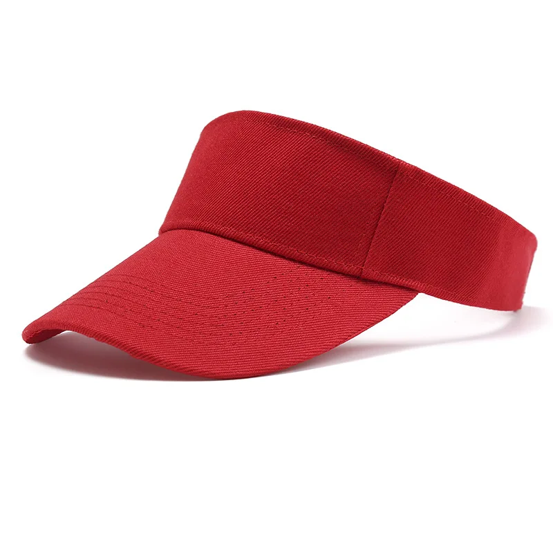 Outdoor Sports Hat Summer Sun Hat Men Women Cotton Adjustable Visor UV Protection Top Empty Solid Sport Tennis Golf Running Hat