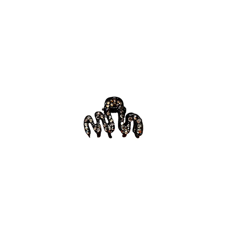 Delicate Korean Rhinestone Wave Small Grab Clip Small Princess Head Hair Accessories Bangs Forehead Side Headdress