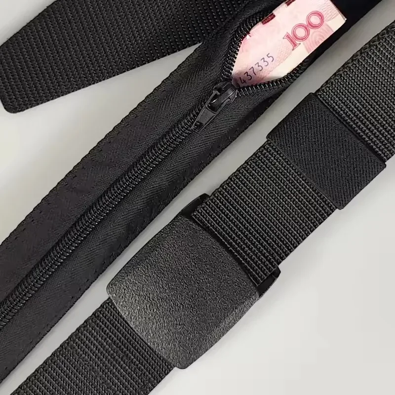 New Travel Cash Anti Theft Belt Waist Bag Women Portable Hidden Money Strap Belt Wallet Waist Pack Men Hiding Belt For Men Women