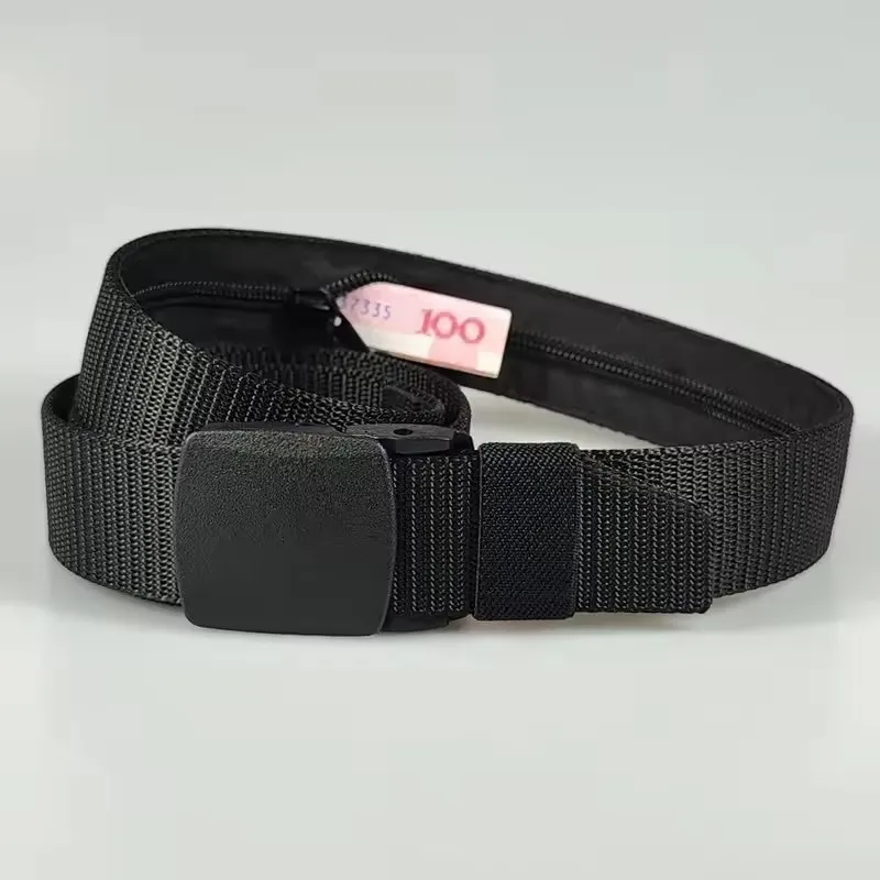 New Travel Cash Anti Theft Belt Waist Bag Women Portable Hidden Money Strap Belt Wallet Waist Pack Men Hiding Belt For Men Women