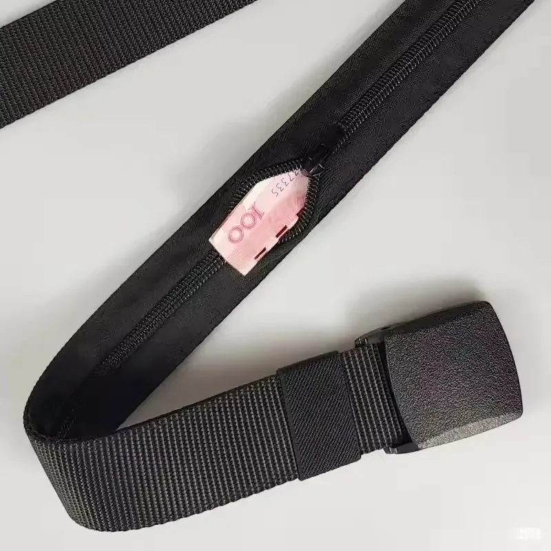 New Travel Cash Anti Theft Belt Waist Bag Women Portable Hidden Money Strap Belt Wallet Waist Pack Men Hiding Belt For Men Women