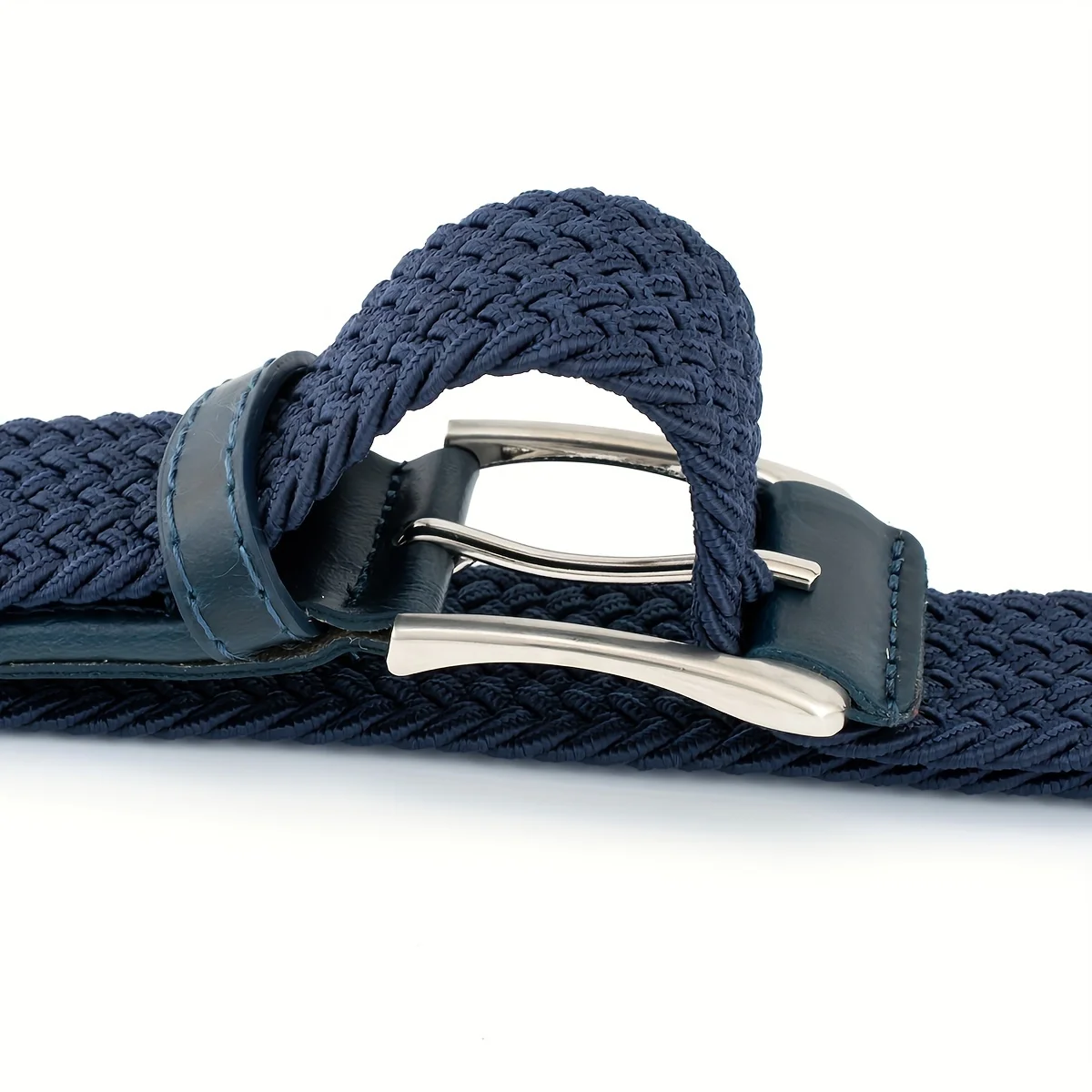Vintage Braided Design Casual Outdoor Nylon Canvas Belt with Zinc Alloy Buckle Breathable Adjustable Waistband for Men Women