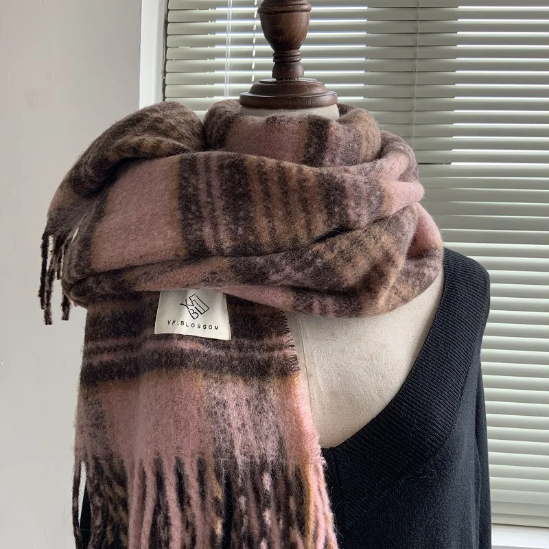 Unisex Winter Heat-Lock Scarf Thick Fleece Neck Warmer for Men Women Windproof Outdoor Accessory Decorate The Gift