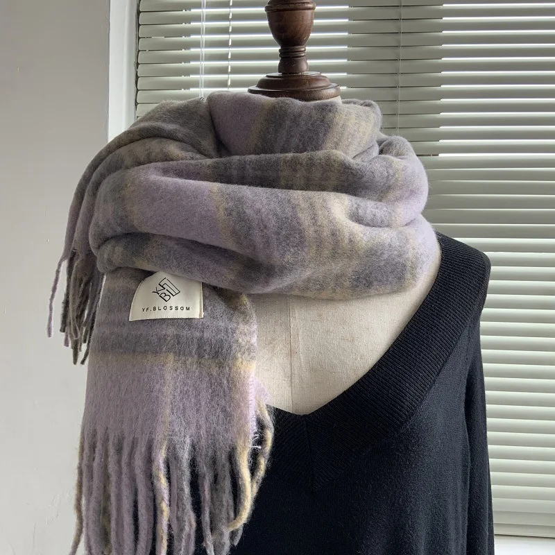 Unisex Winter Heat-Lock Scarf Thick Fleece Neck Warmer for Men Women Windproof Outdoor Accessory Decorate The Gift