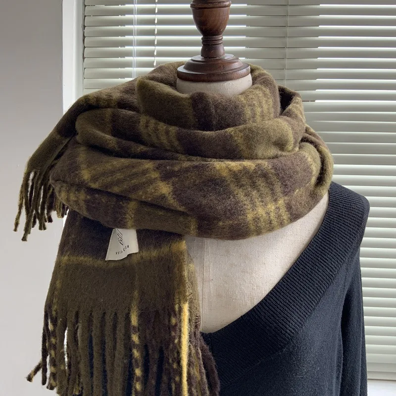 Unisex Winter Heat-Lock Scarf Thick Fleece Neck Warmer for Men Women Windproof Outdoor Accessory Decorate The Gift