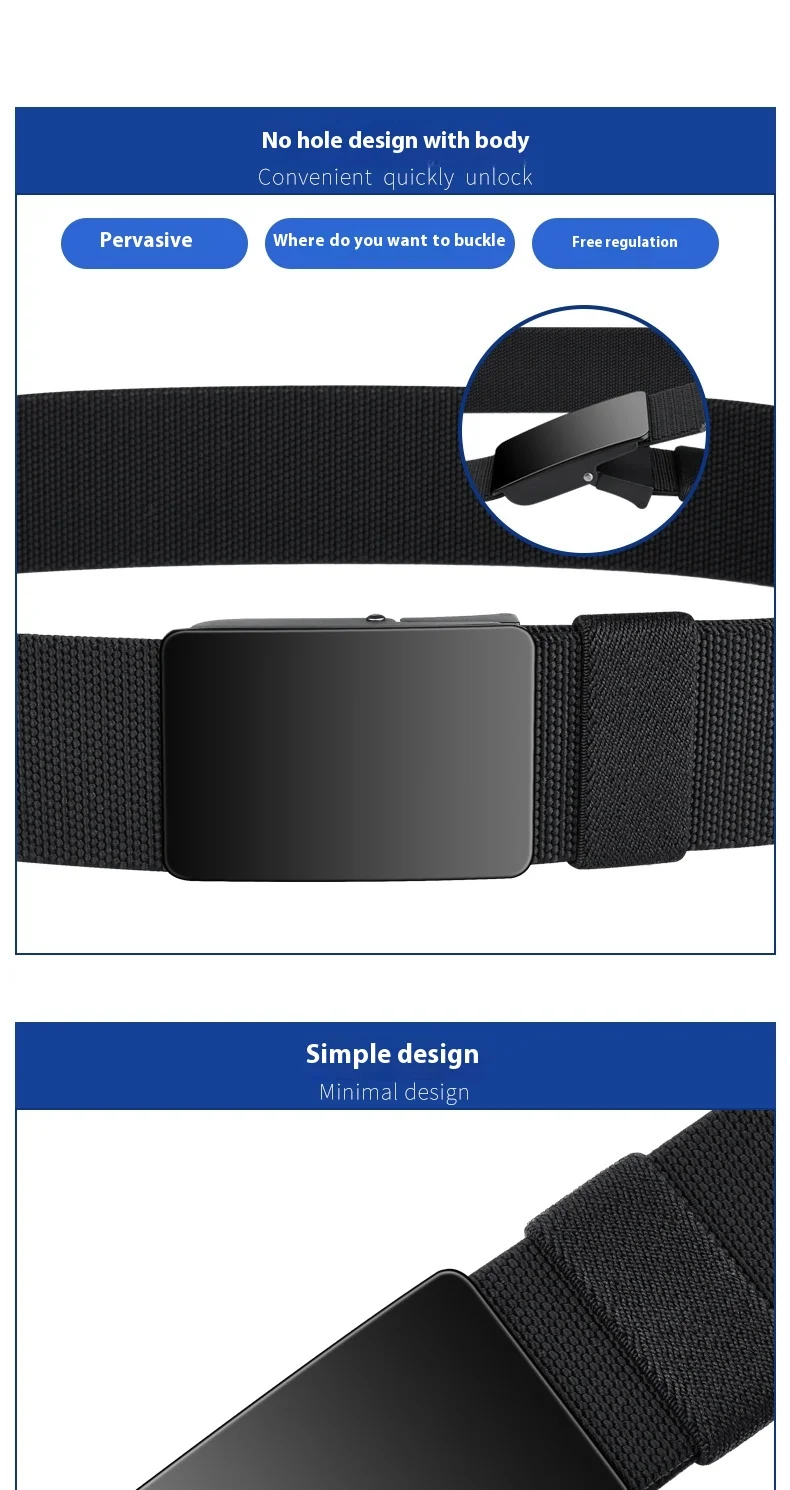 Youth Unisex Elastic Belt with Loosening, Breathable Woven Design, No-Drill Denim Pants Belt