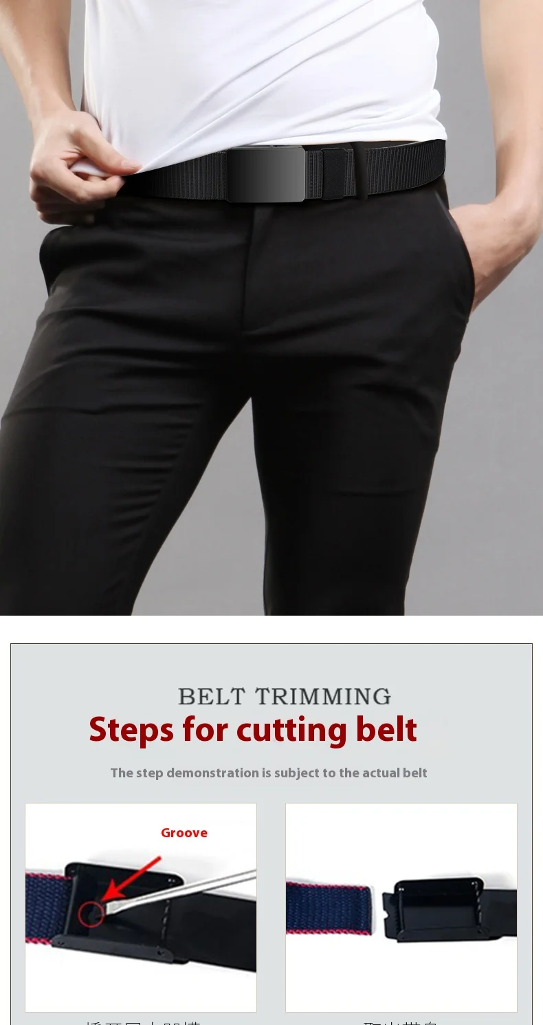 Youth Unisex Elastic Belt with Loosening, Breathable Woven Design, No-Drill Denim Pants Belt