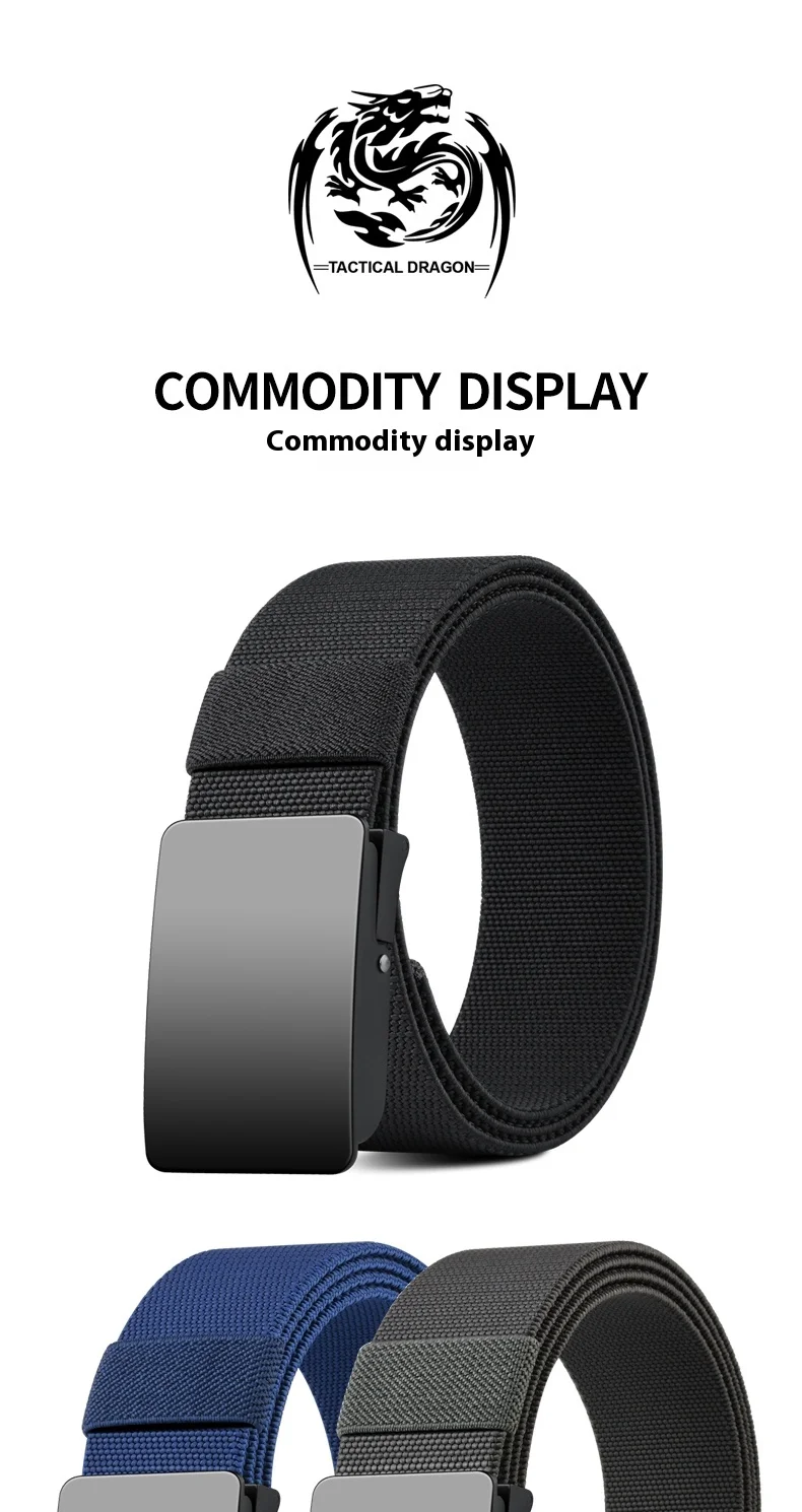 Youth Unisex Elastic Belt with Loosening, Breathable Woven Design, No-Drill Denim Pants Belt