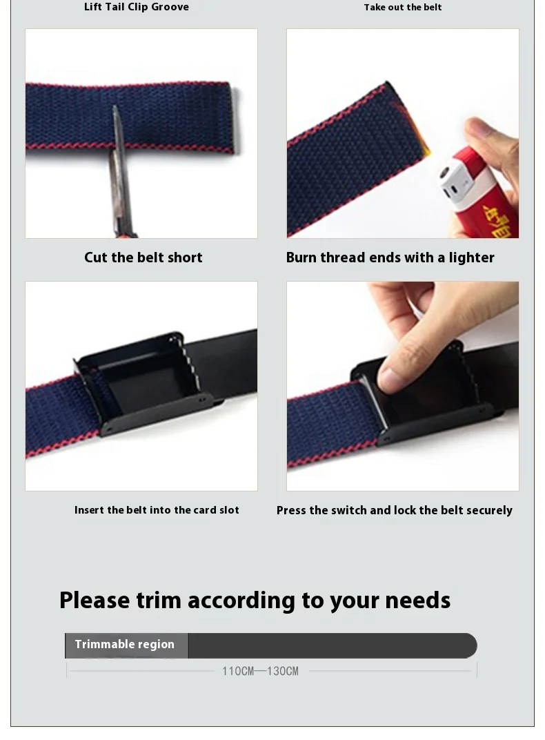 Youth Unisex Elastic Belt with Loosening, Breathable Woven Design, No-Drill Denim Pants Belt