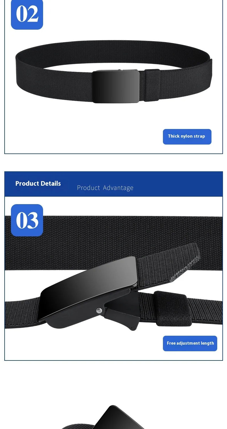 Youth Unisex Elastic Belt with Loosening, Breathable Woven Design, No-Drill Denim Pants Belt