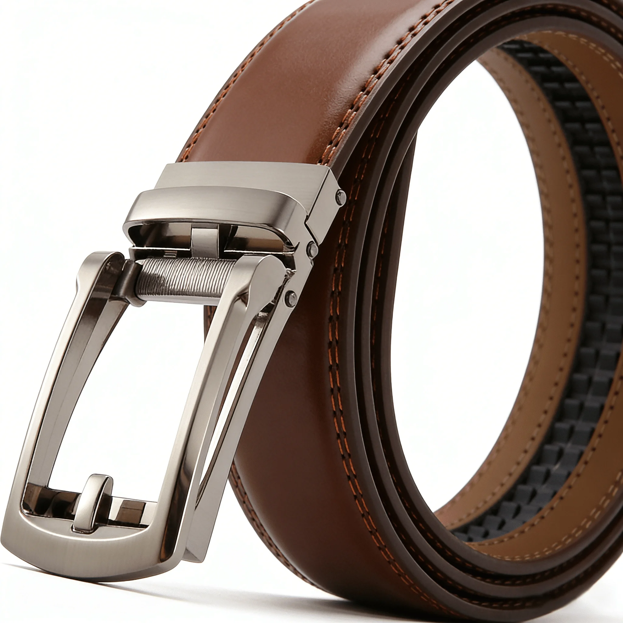 Luxury Male Automatic Waistband Men's Genuine Leather Belt of Metal Automatic Buckle Designer High Quality Cowhide Waist Straps