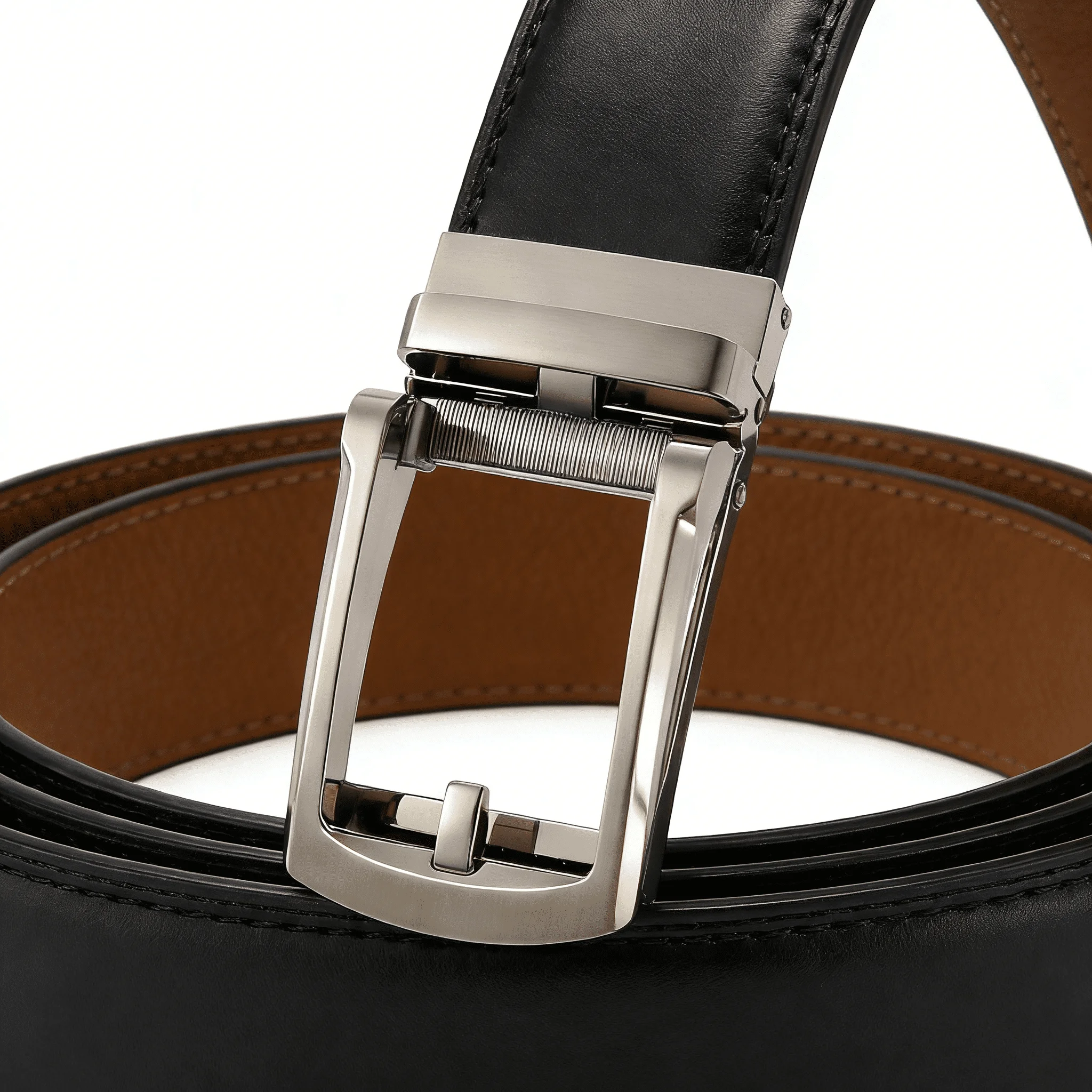 Luxury Male Automatic Waistband Men's Genuine Leather Belt of Metal Automatic Buckle Designer High Quality Cowhide Waist Straps