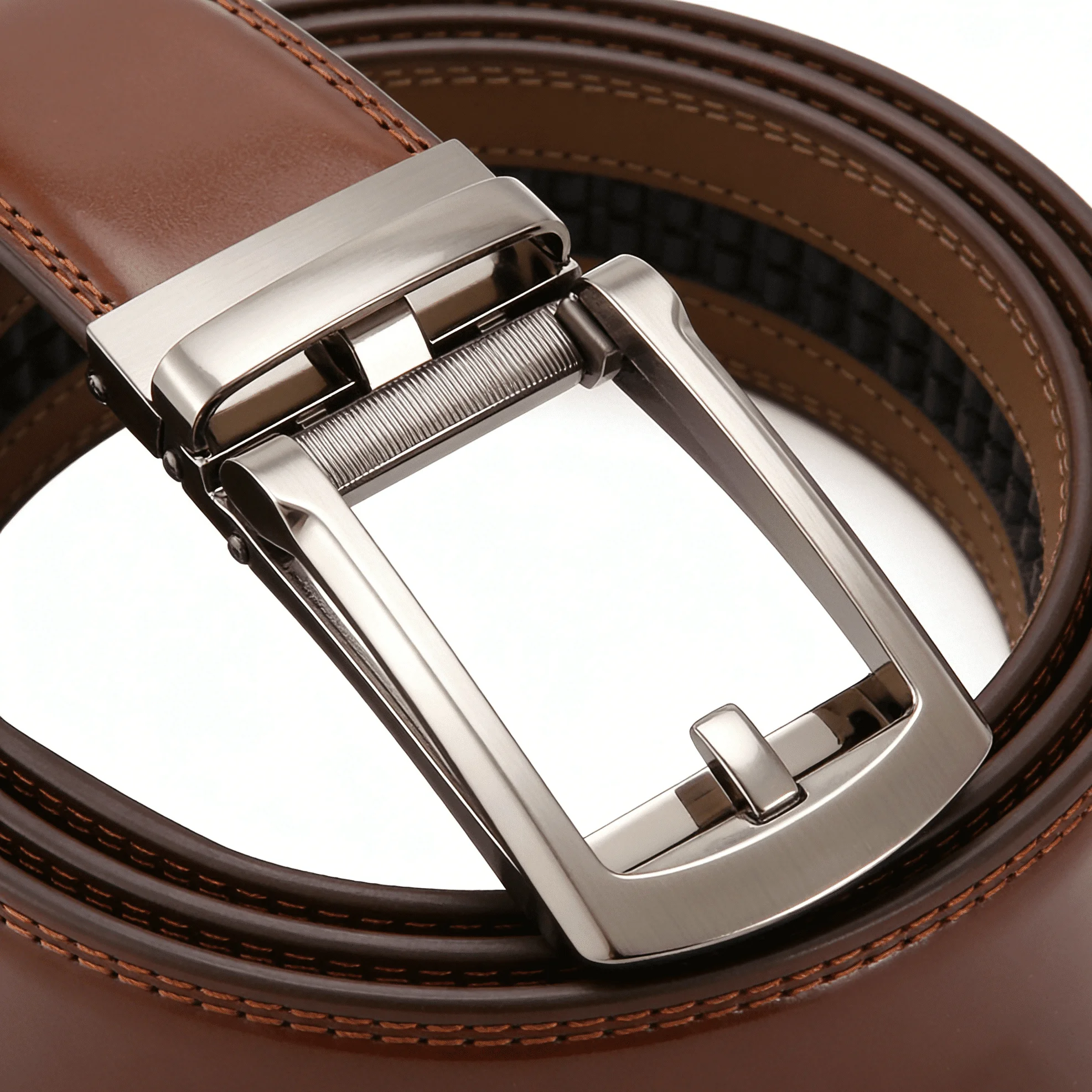 Luxury Male Automatic Waistband Men's Genuine Leather Belt of Metal Automatic Buckle Designer High Quality Cowhide Waist Straps