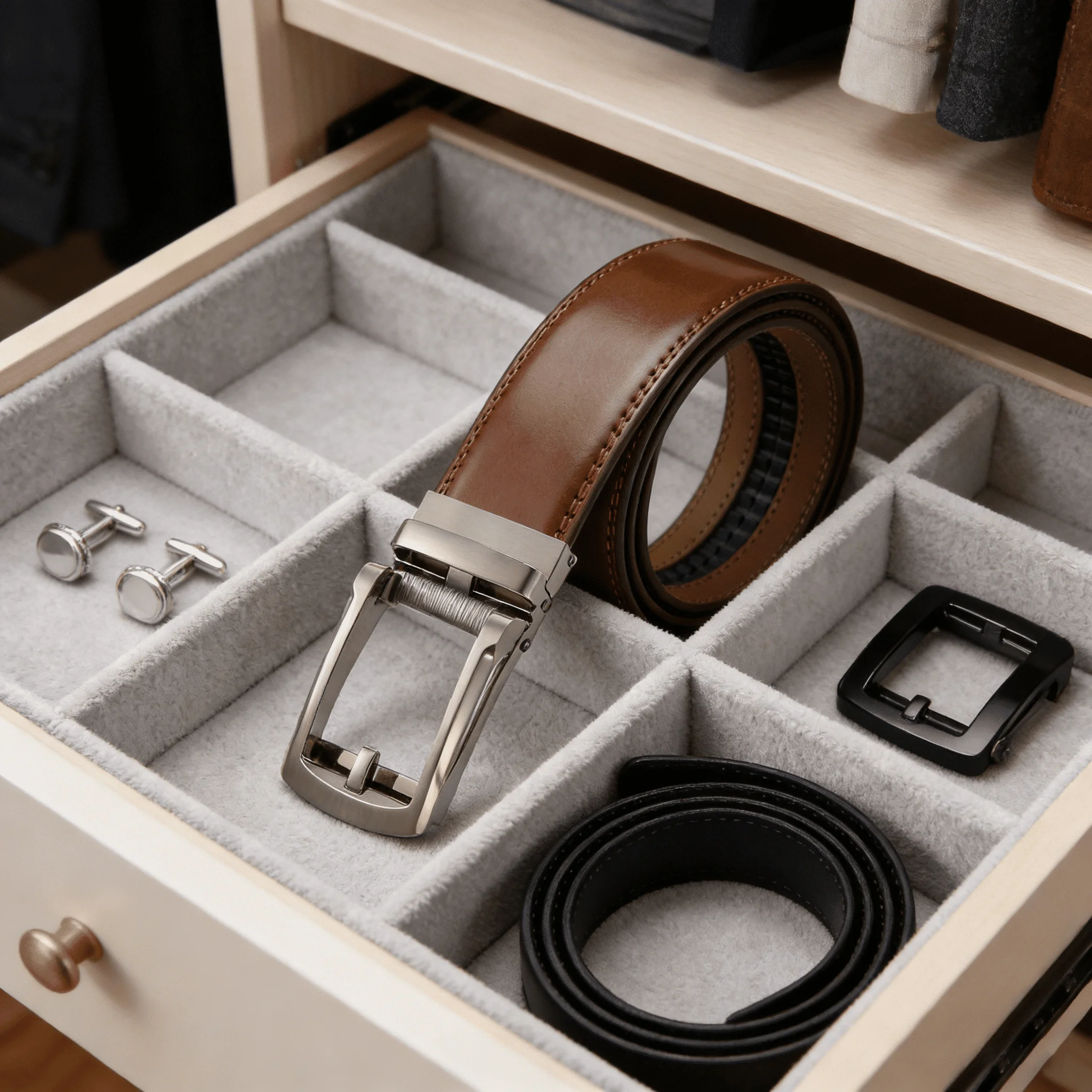 Luxury Male Automatic Waistband Men's Genuine Leather Belt of Metal Automatic Buckle Designer High Quality Cowhide Waist Straps