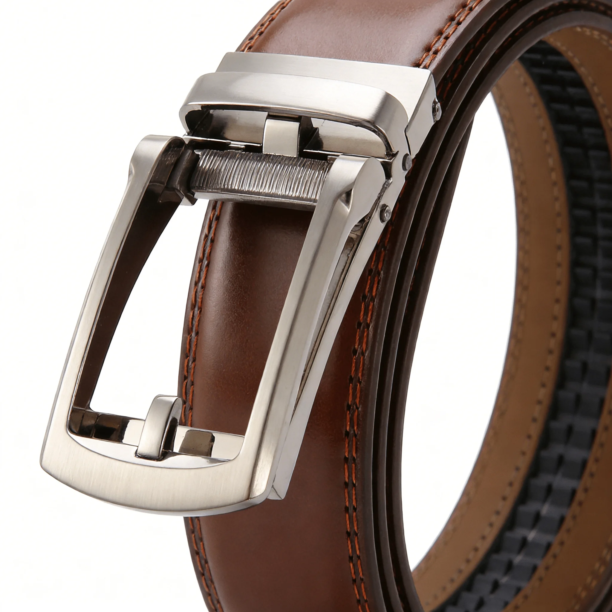 Luxury Male Automatic Waistband Men's Genuine Leather Belt of Metal Automatic Buckle Designer High Quality Cowhide Waist Straps