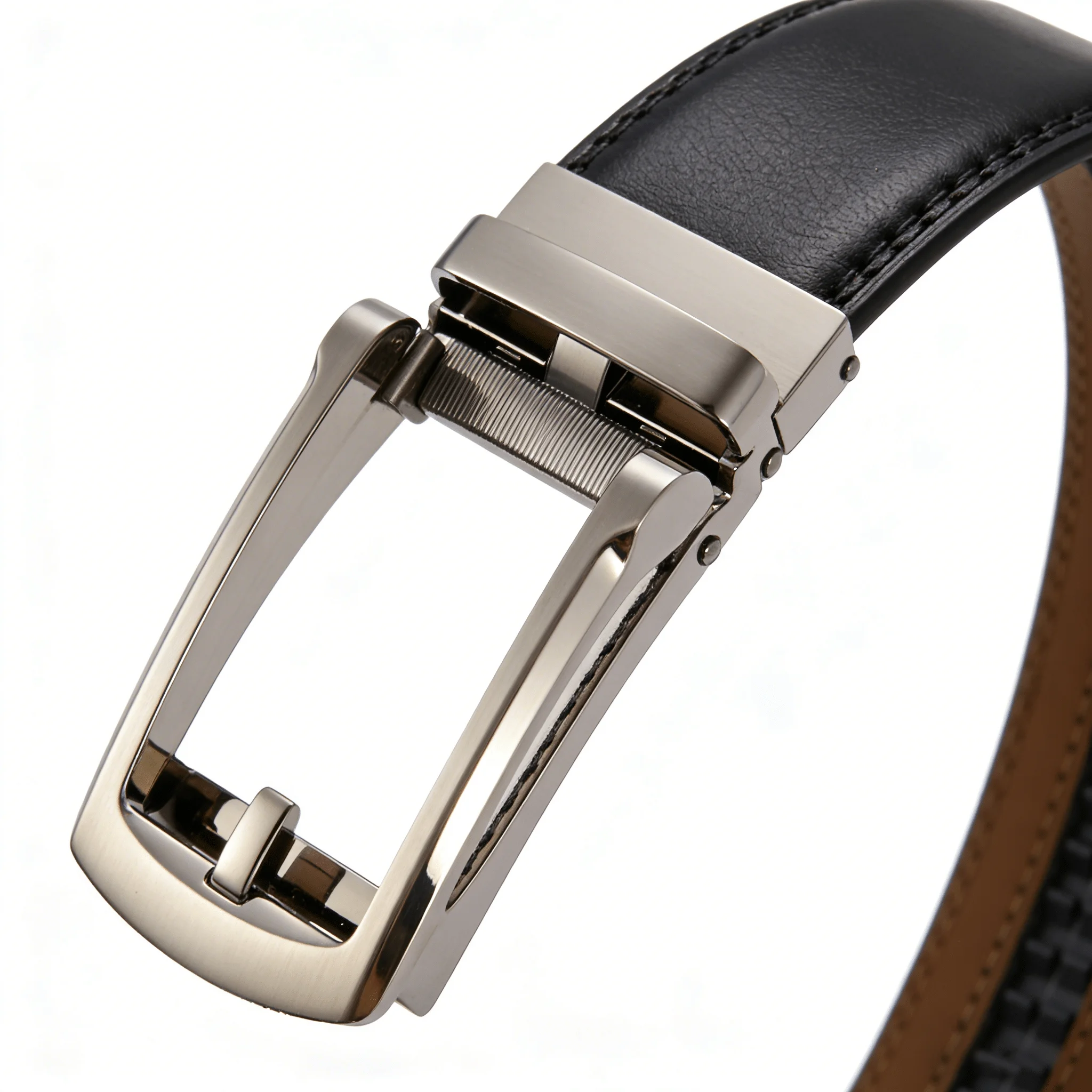 Luxury Male Automatic Waistband Men's Genuine Leather Belt of Metal Automatic Buckle Designer High Quality Cowhide Waist Straps